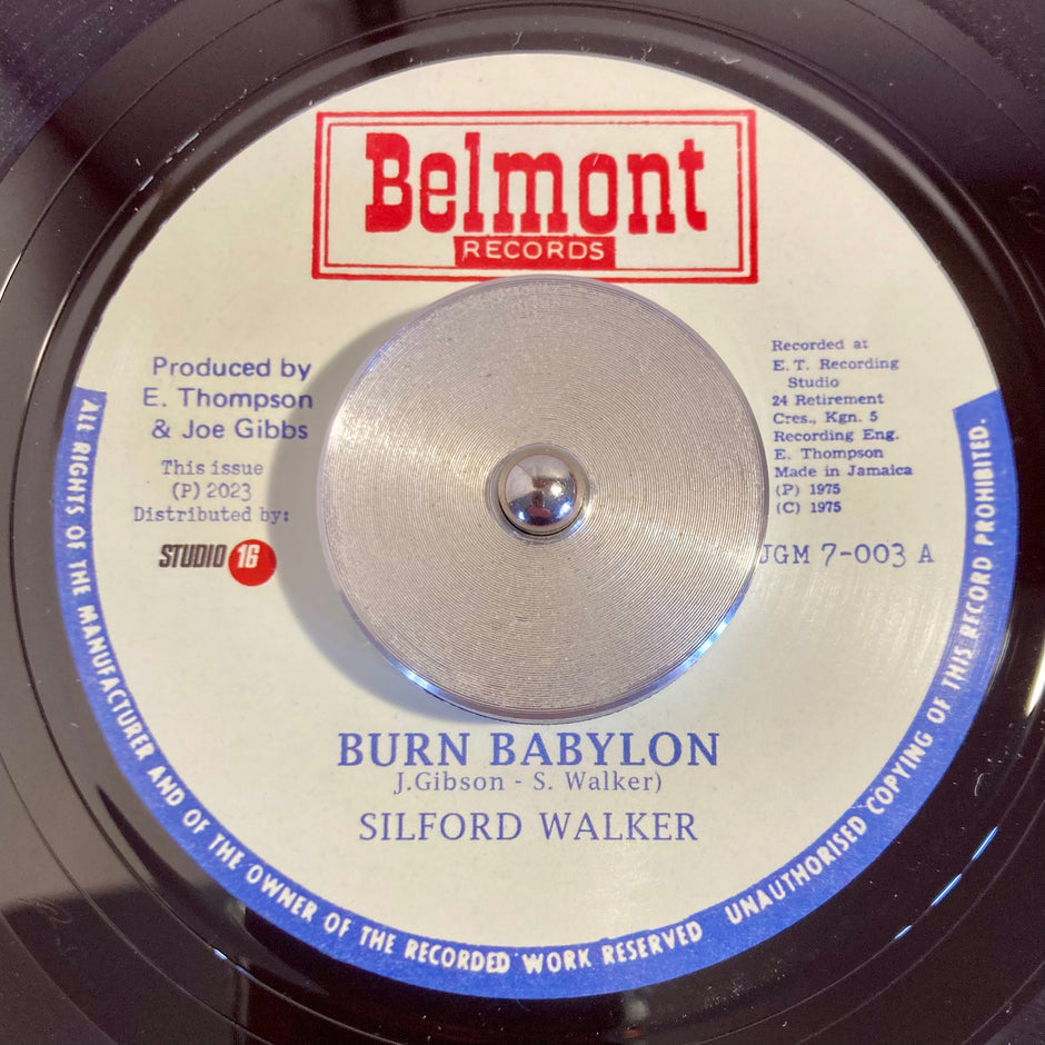 Silford Walker - Burn Babylon / Burning Version