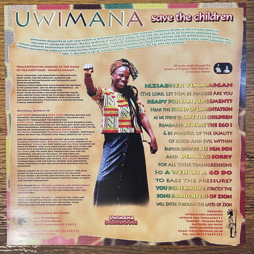 Uwimana – Save The Children DUB LP