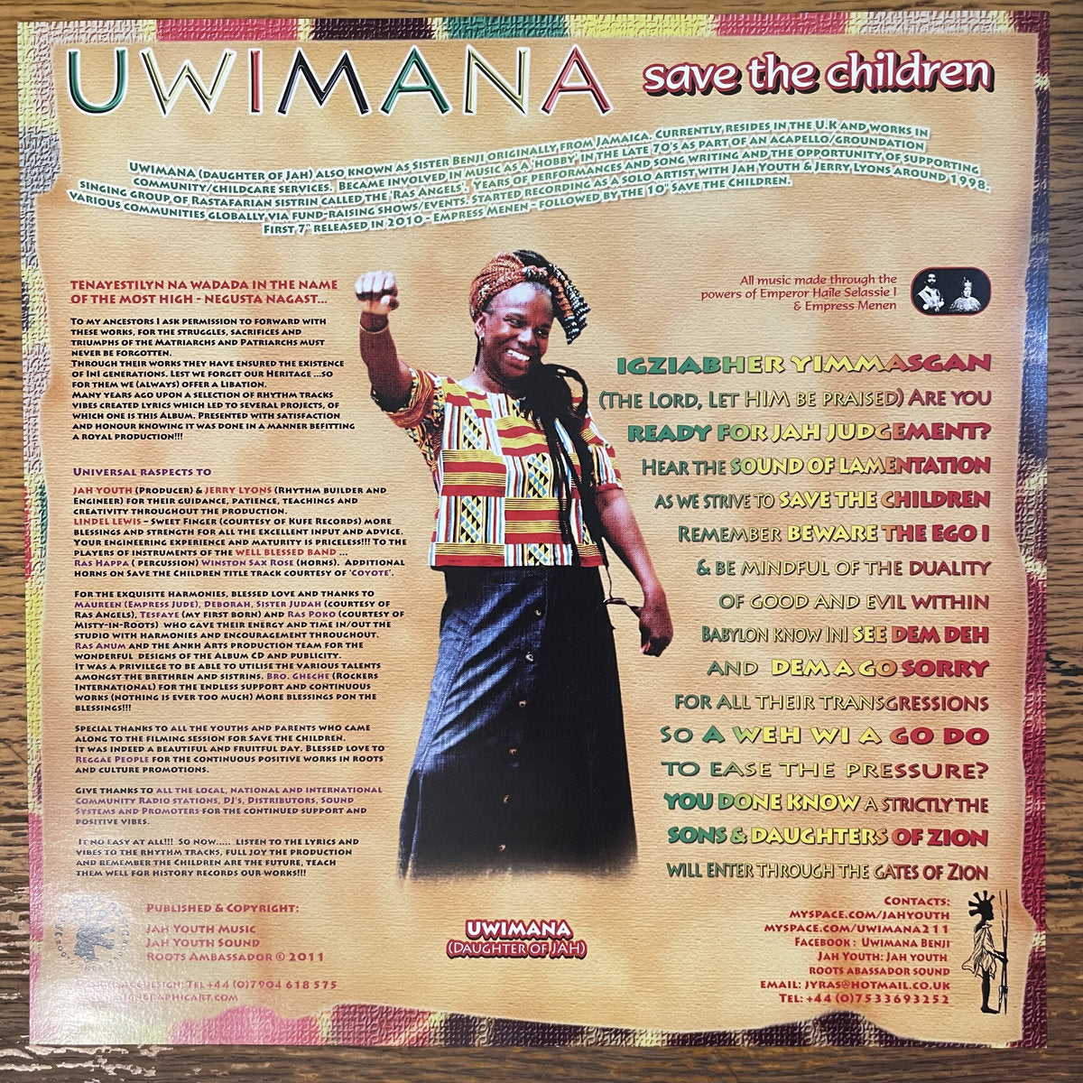 Uwimana – Save The Children DUB LP