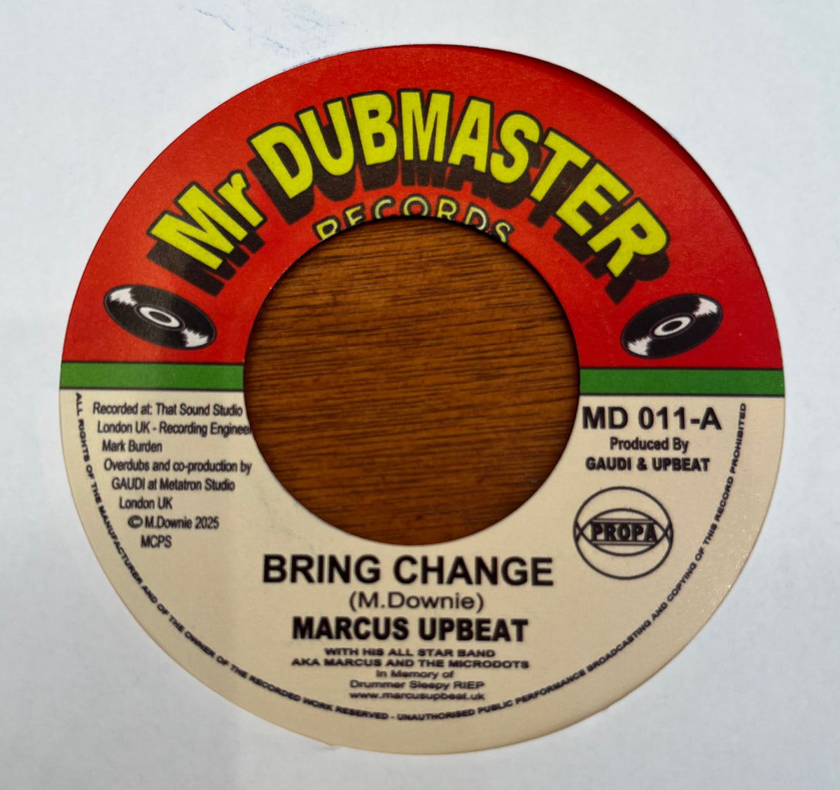 Marcus Upbeat - Bring Change / Changa Dub