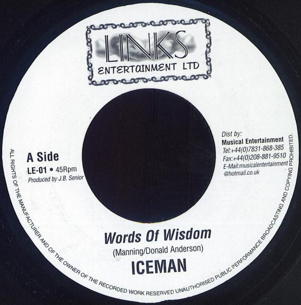 Iceman – Words Of Wisdom