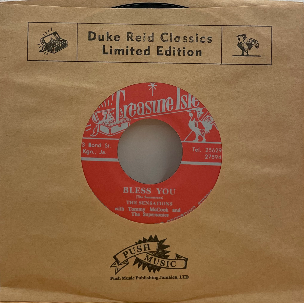 The Sensations With Tommy Mc Cook And The SuperSonics - Bless You/ Bond Street S