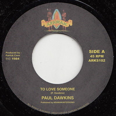 Paul Dawkins ‎– To Love Someone / Ready To Dance