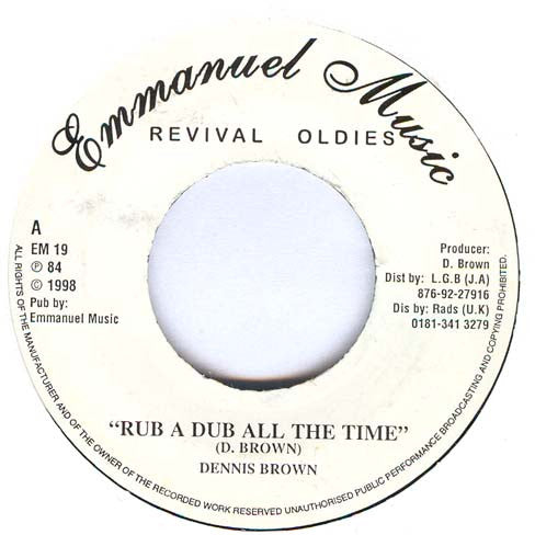 Dennis Brown – Rub A Dub All The Time