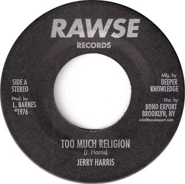 Jerry Harris – Too Much Religion / Religion Dub