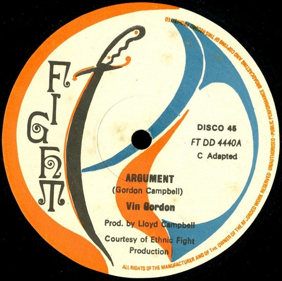 Vin Gordon / Dego Star ‎– Argument / Conversation
