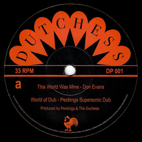Don Evans  – This World Was Mine / It's Alright