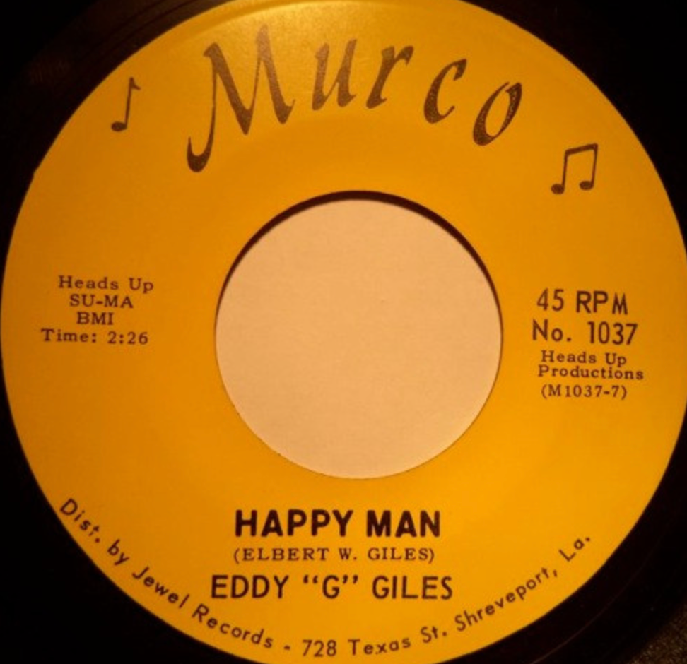 Eddy "G" Giles ‎– Happy Man