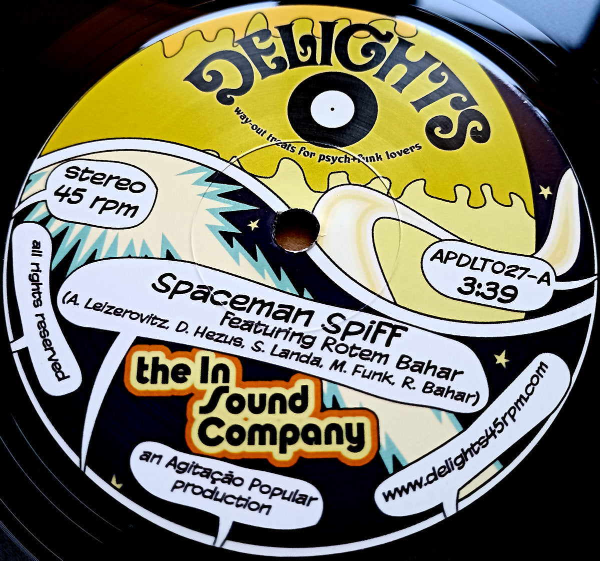 The In Sound Company ‎– Spaceman Spiff / Stunt Double
