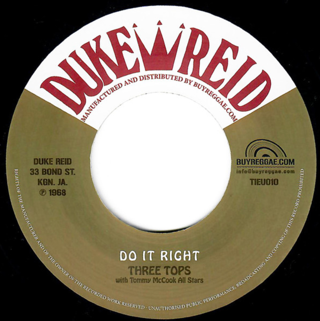 Three Tops With Tommy McCook & Phyllis Dillon ‎– Do It Right