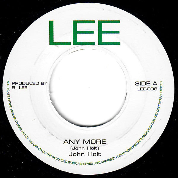 John Holt – Any More / Pledgin My Love