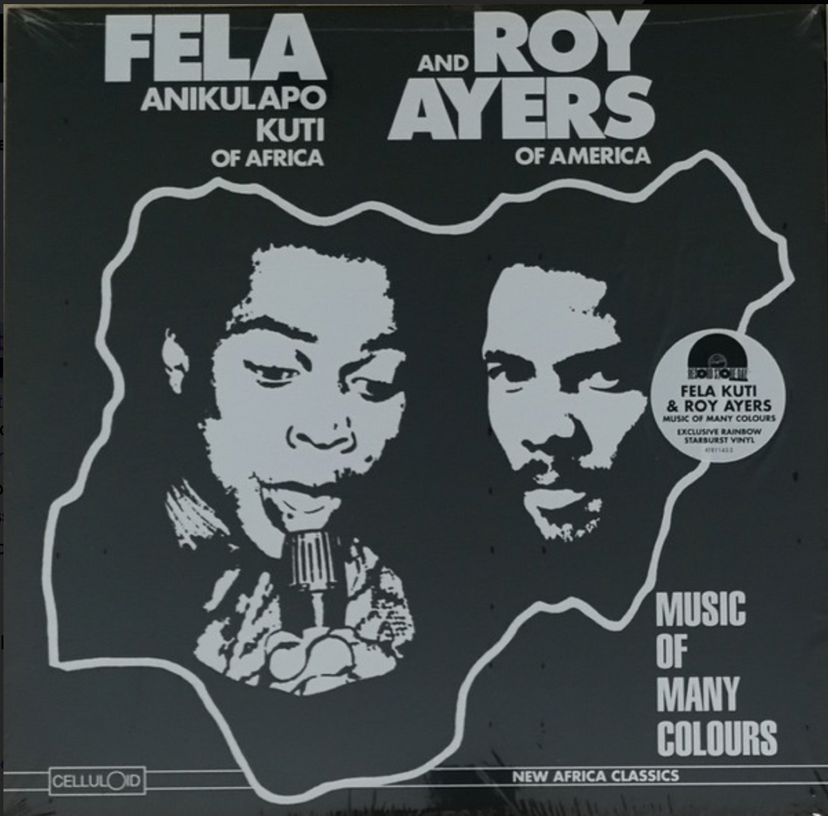 Fela Anikulapo Kuti And Roy Ayers ‎– Music Of Many Colours