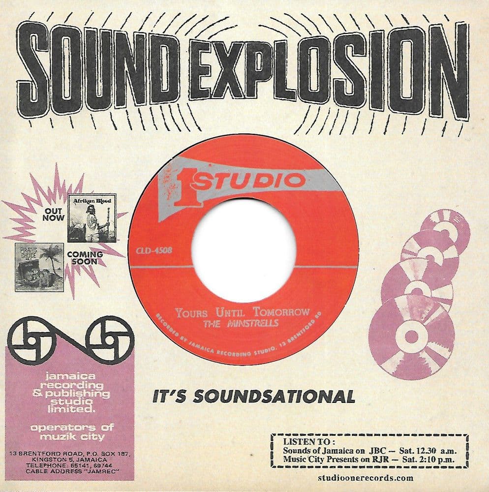 The Minstrels / Jackie Mittoo And The Soul Vendors ‎– Yours Until Tomorrow /