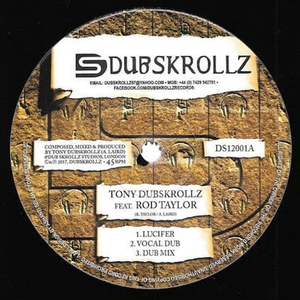 Tony Dubskrollz Feat. Rod Taylor / Tony Dubskrollz Feat. El Indio  ‎– Lucifer