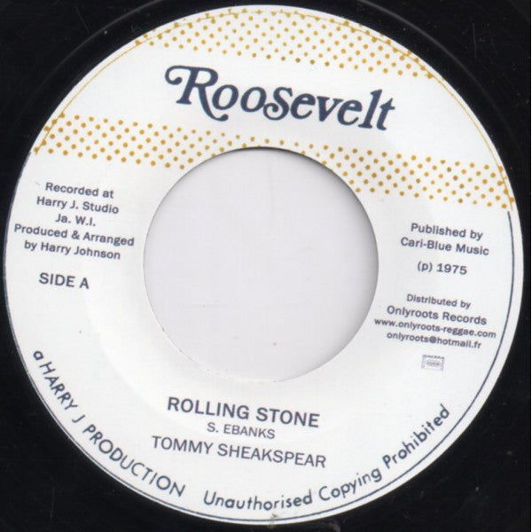 Tommy Sheakspear – Rolling Stone