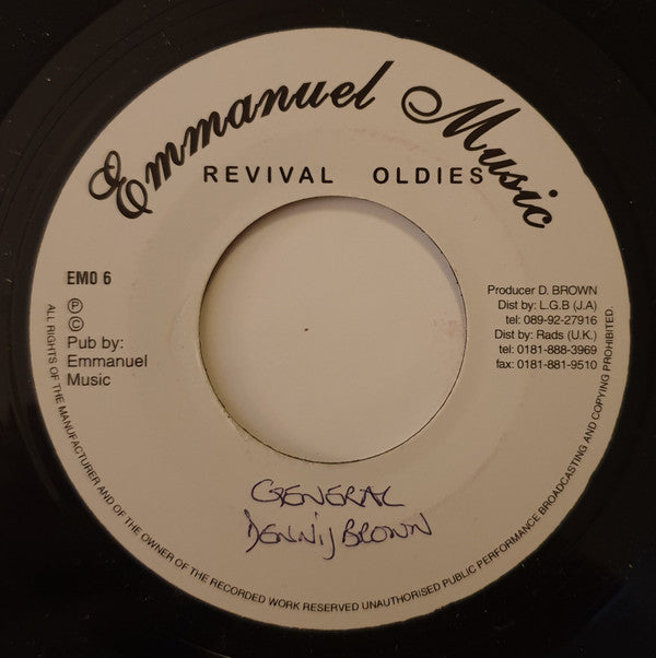 Dennis Brown –Don't Want To Be No General