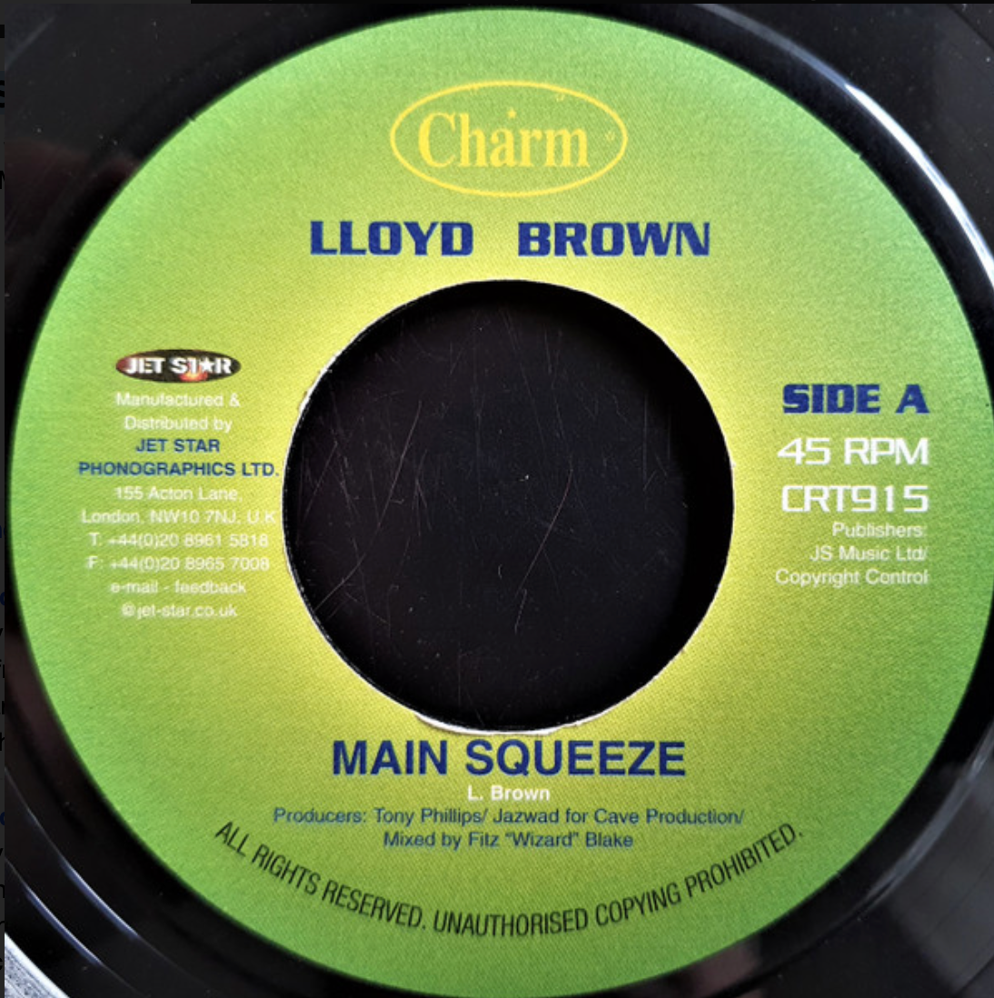 Lloyd Brown ‎– Main Squeeze