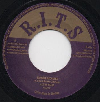 Alton Ellis / Gregory Isaacs ‎– History Recalled / Hunger For Your Love