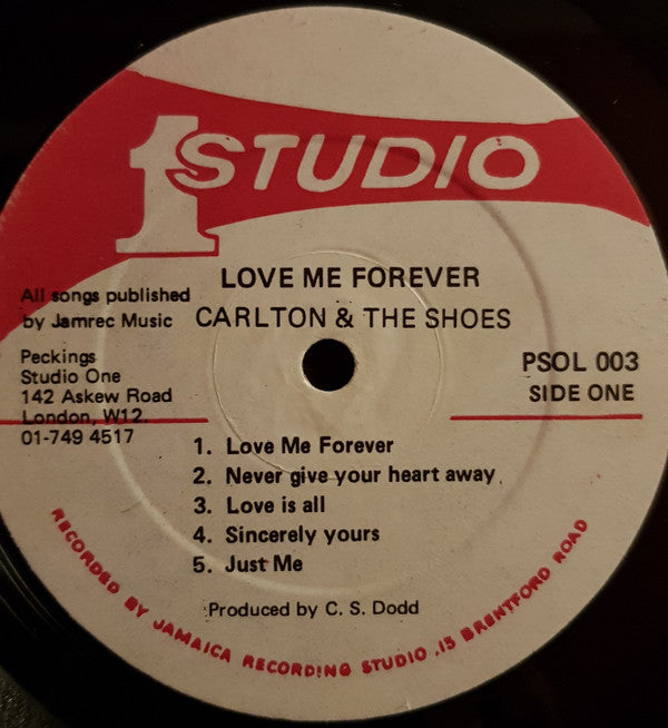 Carlton And The Shoes ‎– Love Me Forever