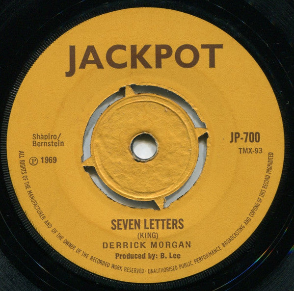 Derrick Morgan – Seven Letters / Too Bad
