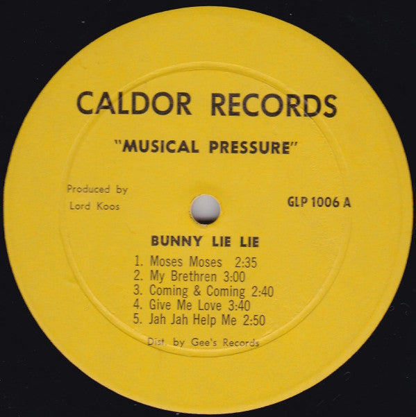 Bunny Lie Lie ‎– Musical Pressure