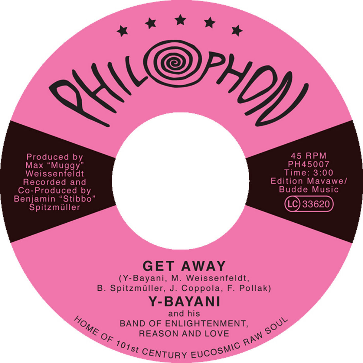 Y-Bayani & His Band Of Enlightenment, Reason And Love ‎– Get Away / Obar No Ni