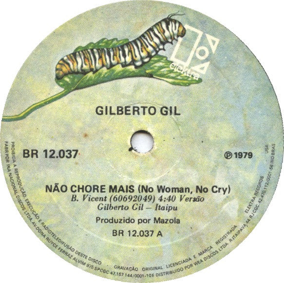 Gilberto Gil ‎– Não Chore Mais = No Woman, No Cry