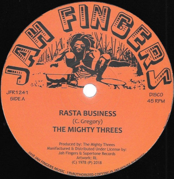 The Mighty Threes ‎– Rasta Business / Sata