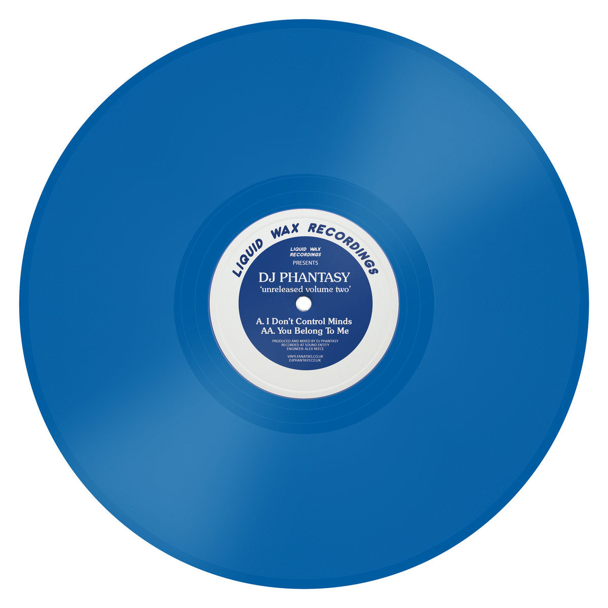 DJ Phantasy ‎– Unreleased Volume Two (Blue Vinyl)