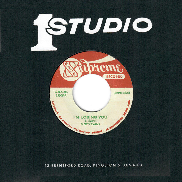 Lloyd Evans / Albert Tomlinson ‎– I'm Losing You / Don't Wait For Me
