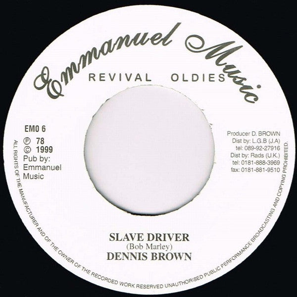 Dennis Brown – Slave Driver