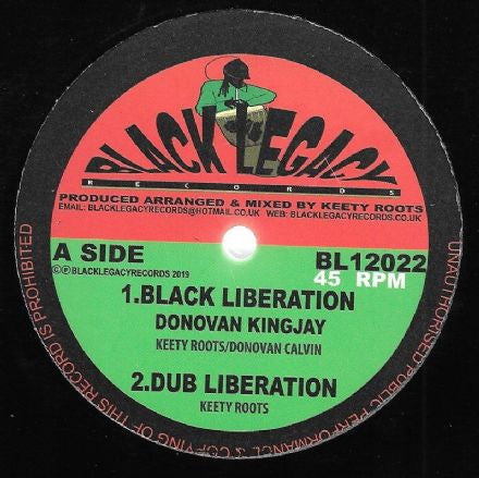 Donovan Kingjay, Keety Roots – Black Liberation / Great Steve Biko