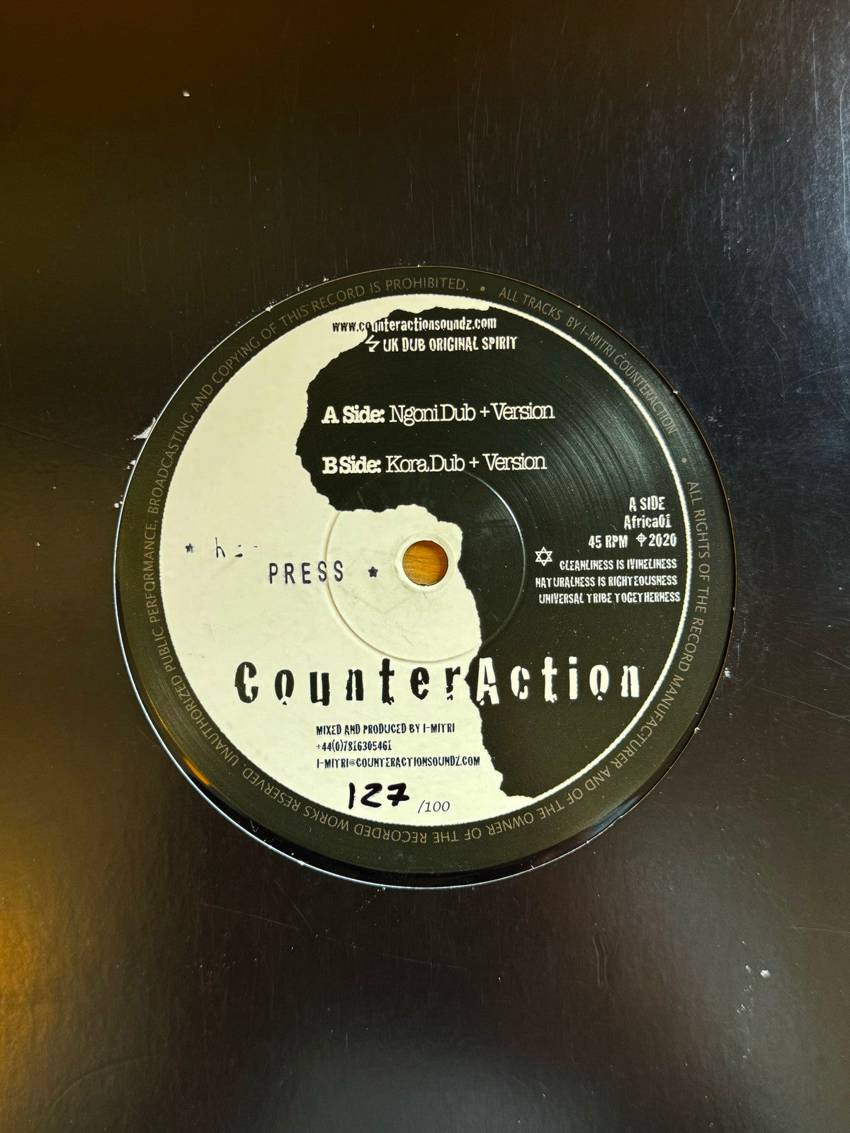 I-Miltri - Ngoni Dub / Kora Dub - Africa01 (Re​-​press + Digital)